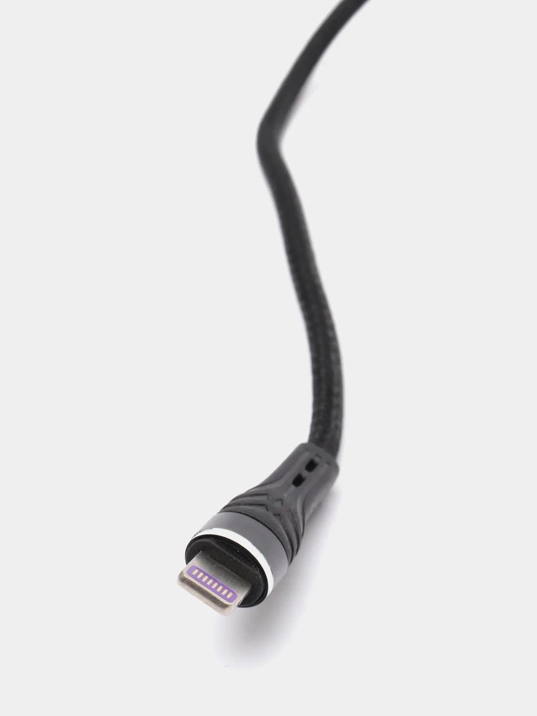 Черный кабель для зарядки телефона USB Type-С / Micro-USB / Lightning, 1 м