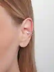 Бежевый меланж каффы,серьги