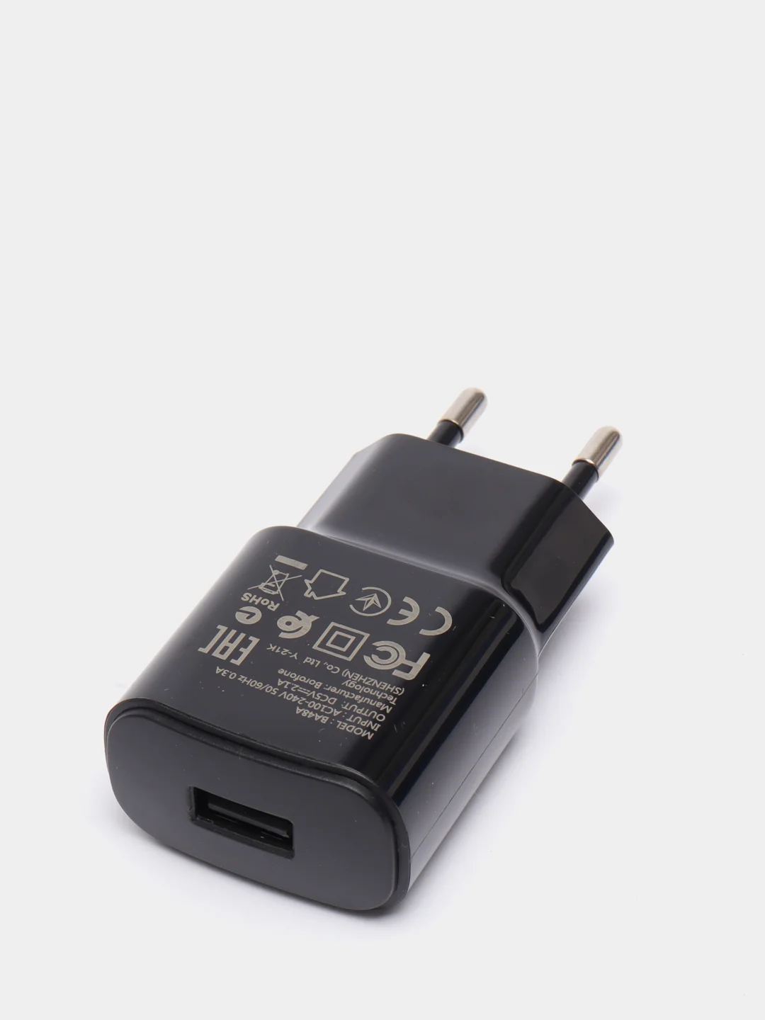 Черный блок питания для Android Micro-USB Borofone BA48A, 2.1A