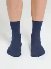 Синий носки мужские, средней длины