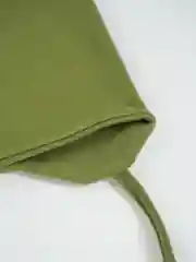 Зеленый шапка детская для малышей на завязках