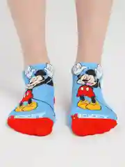 Синий носки женские с мультяшными героями