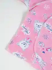 Розовый набор распашонок/антицарапок из 2 штук из утеплённого футера с начёсом