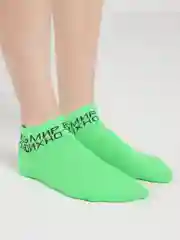 Зеленый носки унисекс мужские и женские , цветные , с надписями