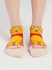 Кораллово-розовый носки женские с мультяшными героями
