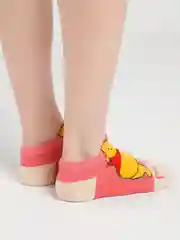 Кораллово-розовый носки женские с мультяшными героями
