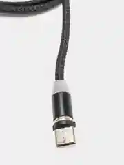 Черный кабель для зарядки X-cable, магнитный, 2.1 А, 360 + магнитный коннектор-разъем