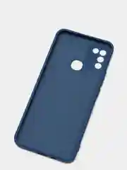 Синий чехол с защитой камеры и бархатом внутри для Infinix Hot 11 play, Hot 10 play