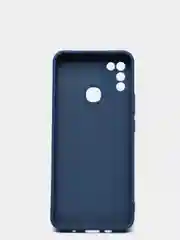 Синий чехол с защитой камеры и бархатом внутри для Infinix Hot 11 play, Hot 10 play