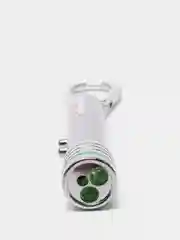 Фонарь-лазер с карабином, 2 LED, 2 режима, 7 х 1.4 см, разные цвета