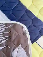 Желтый покрывало двустороннее стеганое, 145 х 215 см, 1,5-спальное, полисатин