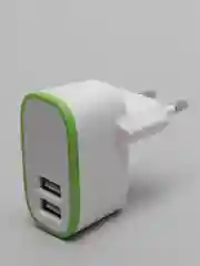 Белый сетевое зарядное устройство No Logo 2 USB СЗУ блок питания адаптер для розетки