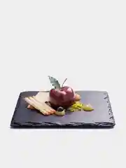 Тарелка для подачи, блюдо сервировочное, менажница, 25 х 15 см, сланец