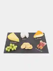 Тарелка для подачи, блюдо сервировочное, менажница, 25 х 15 см, сланец