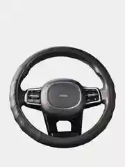 Оплетка на руль (чехол на руль) SKYWAY Touch-2 M Черная экокожа S01102174
