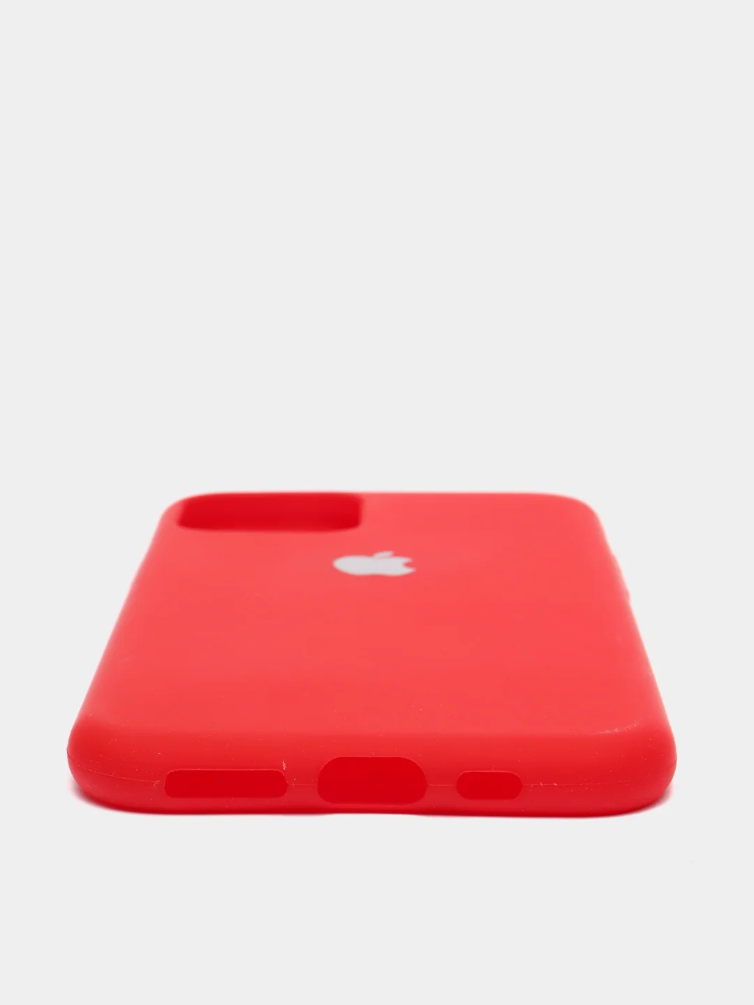 Красный чехол iPhone 11, 11 Pro, 11 Pro Max, силиконовый, с логотипом