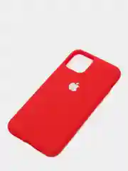 Красный чехол iPhone 11, 11 Pro, 11 Pro Max, силиконовый, с логотипом