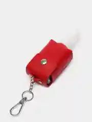 Красный чехол для антисептика из натуральной кожи с креплением Septanaizer, 50 мл