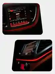 Белый гибкий неон, светодиодная лента, подсветка салона автомобиля