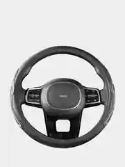 Оплетка на руль (чехол на руль) SKYWAY Combo-13 M Черно/серая экокожа S01102476