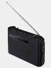 Черный радиоприемник цифровой Perfeo Тайга FM+ 66-108МГц