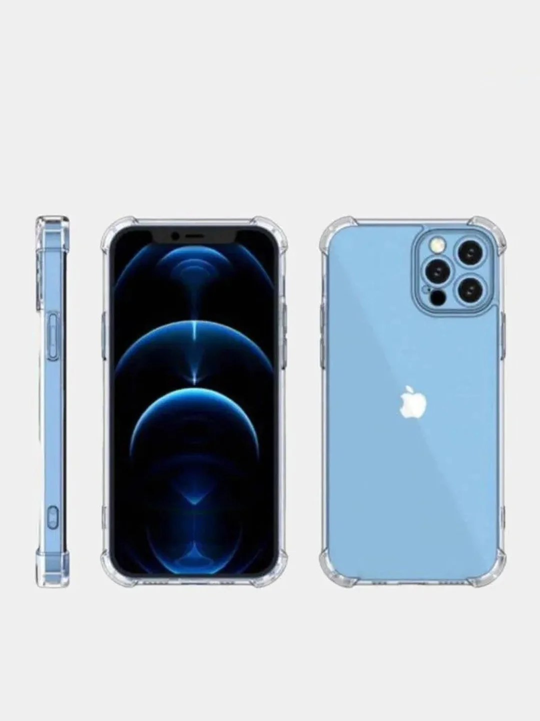 Чехол на iPhone 11, XR, X, XS, 7, 8, SE, 6, 6S Plus, 12 Pro Max/mini, 13, усиленный, глянцевый силикон