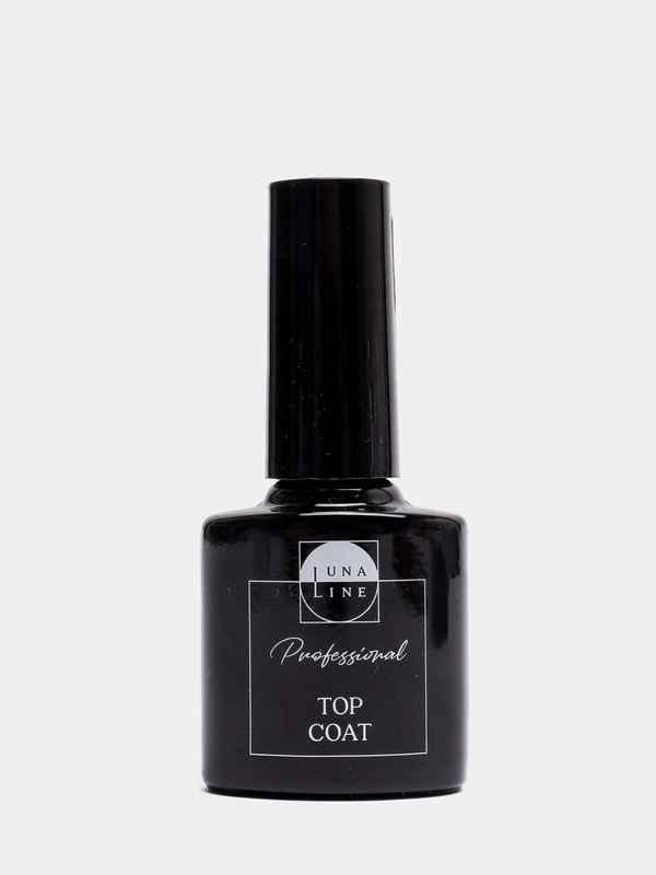 Завершающее покрытие LunaLine Golden Flakes Matte(10 мл), топ матовый с желтыми хлопьями