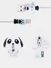 Белый кабель для IPhone Remax Dog