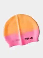 Коралловый меланж шапочка для плавания Ronin детская силиконовая, градиентные расцветки