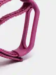 Фиолетовый ремешок на липучке для Xiaomi Mi Band 3, 4, 5, 6, 7 Сяоми Ми Банд