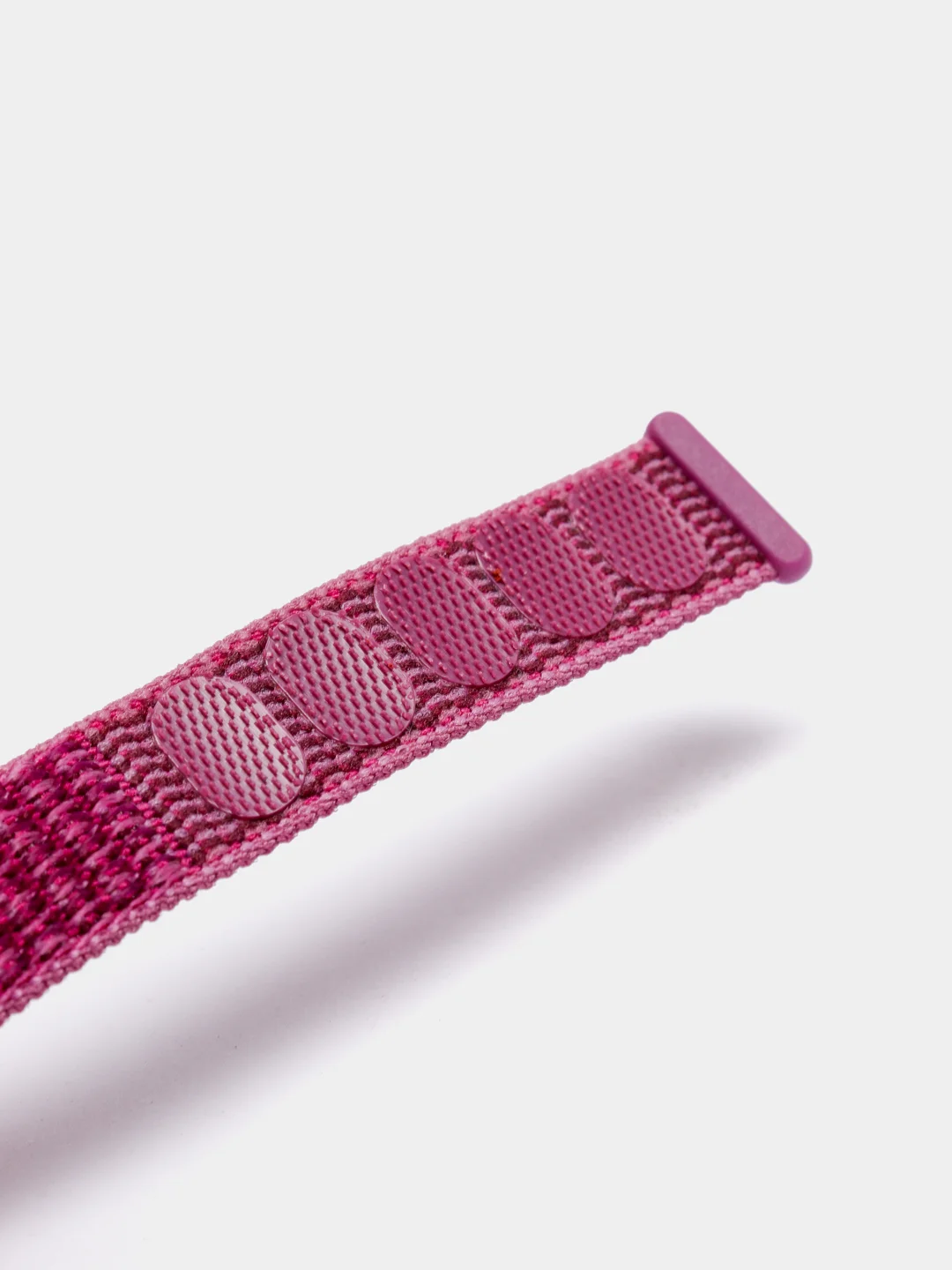 Фиолетовый ремешок на липучке для Xiaomi Mi Band 3, 4, 5, 6, 7 Сяоми Ми Банд