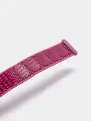 Фиолетовый ремешок на липучке для Xiaomi Mi Band 3, 4, 5, 6, 7 Сяоми Ми Банд
