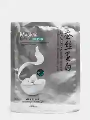 Серебряный натуральная шелковая маска для лица
