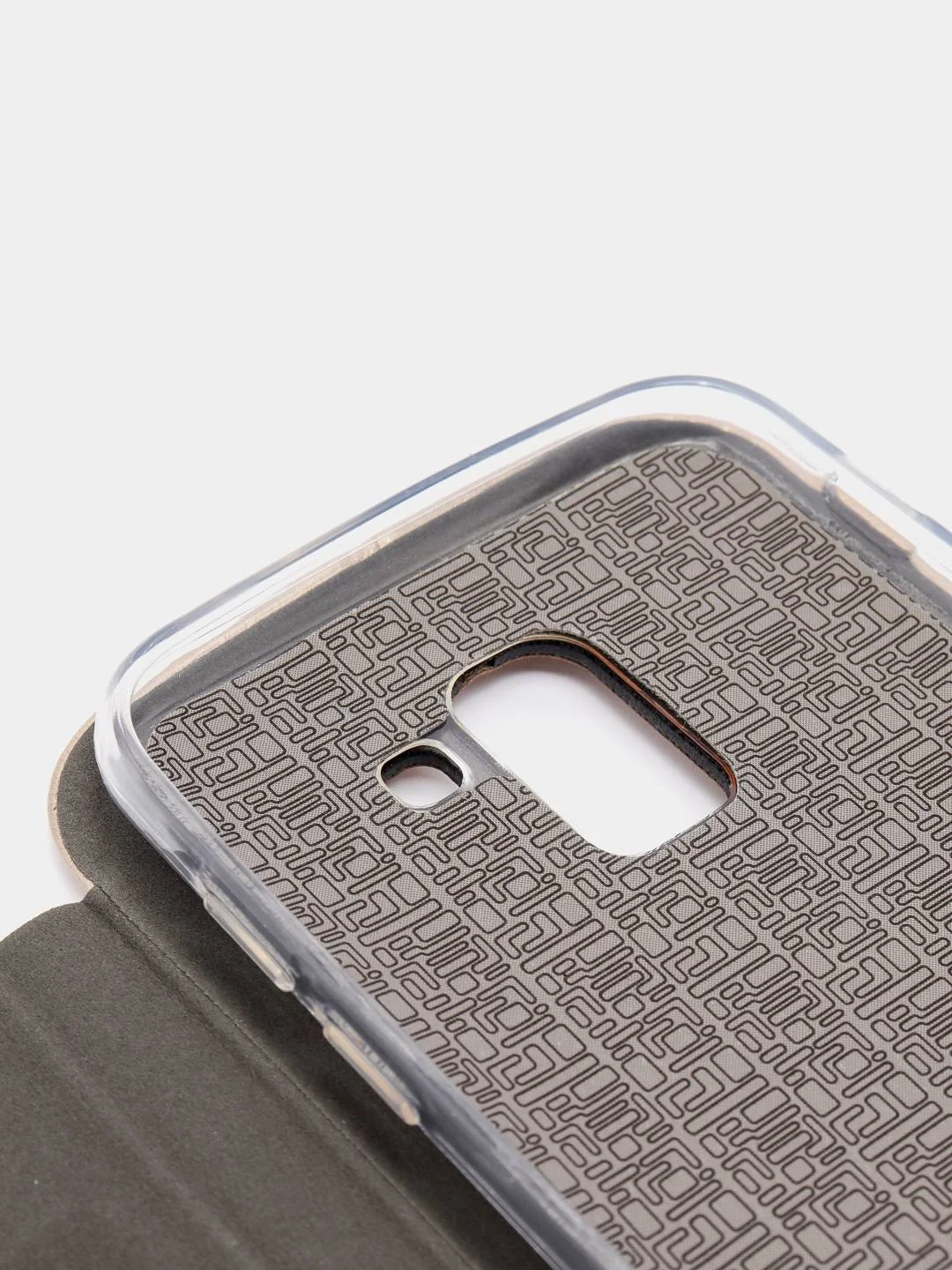 Золотой чехол книжка на Samsung Galaxy J6 (2018)