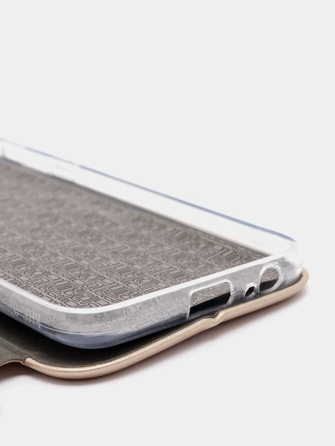 Золотой чехол книжка на Samsung Galaxy J6 (2018)