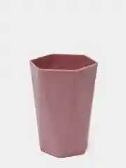 Розовый стакан для зубных щеток