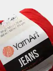 Бордовый пряжа YarnArt Jeans Ярнарт Джинс
