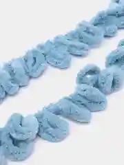 Синий пряжа петельками Alize Puffy, большие петельки