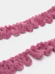 Розовый пряжа петельками Alize Puffy, большие петельки