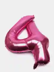 Розовый воздушный шар "Цифры", 3 размера, 10 цветов