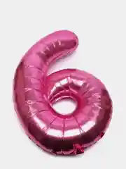 Розовый воздушный шар "Цифры", 3 размера, 10 цветов