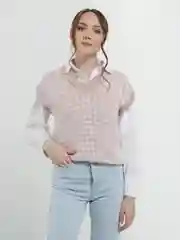 Розовый жилет женский, oversize