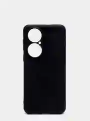 Черный чехол Huawei P50, Хуавей П50 силиконовый цветной матовый