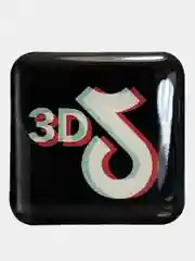 Коричневый 3d наклейки/ Стикеры 3д на телефон, ноутбук, чехол
