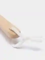 Двусторонняя массажная щетка для сухого массажа тела, длинная ручка