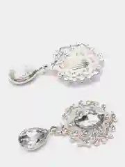 Серебряный кабошон Ювелирная серединка с подвеской для бантиков