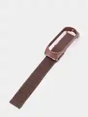 Розовый металлический ремешок для Xiaomi Mi Band 3 и 4