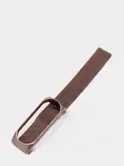 Розовый металлический ремешок для Xiaomi Mi Band 3 и 4