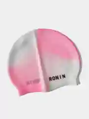 Розовый шапочка для плавания Ronin детская силиконовая, градиентные расцветки