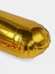 Белый большой воздушный шар "Цифра" 102-106 см (42 дюйма), золотой фольгированные, для праздника